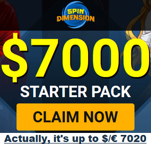 Join Spin Dimension Casino - get a welcome bonus