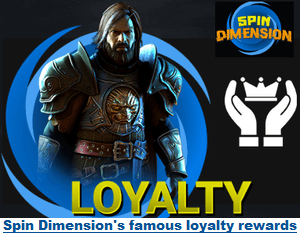 Player loyalty rewards at Spin Dimension Casino