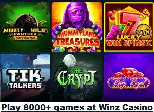 Winz casino games